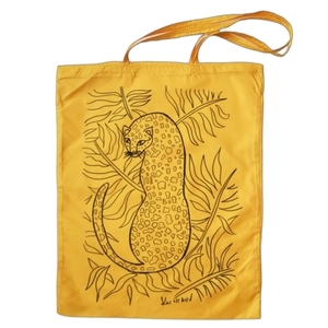 ΠΡΟΣΦΟΡΑ! Ζωγραφισμένη χειροποιητη (μοναδική) τσάντα άνορακ κίτρινη 34Χ41, αδιαβροχη, shopper, tote bag, special price. - ύφασμα, ώμου, πάνινες τσάντες