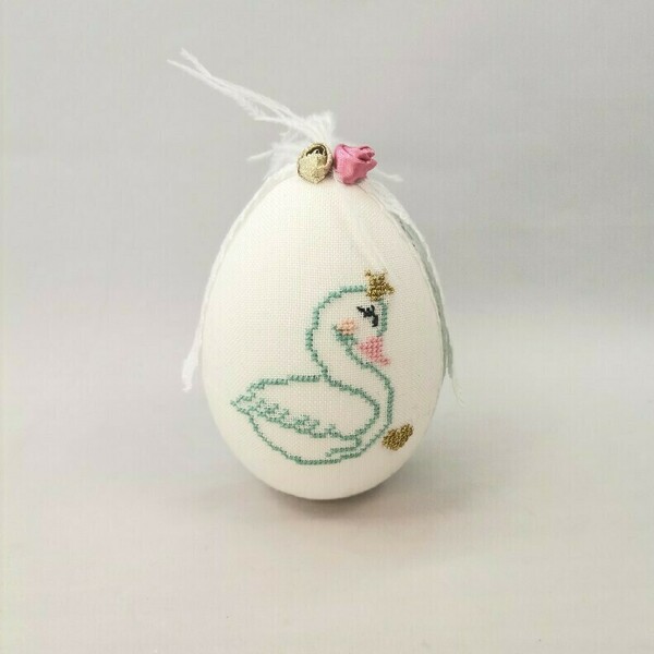 Διακοσμητικό πασχαλινό αυγό κύκνος “king swan” - κορίτσι, κύκνος, διακοσμητικά, για παιδιά