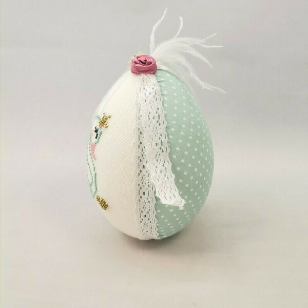 Διακοσμητικό πασχαλινό αυγό κύκνος “king swan” - κορίτσι, κύκνος, διακοσμητικά, για παιδιά - 2