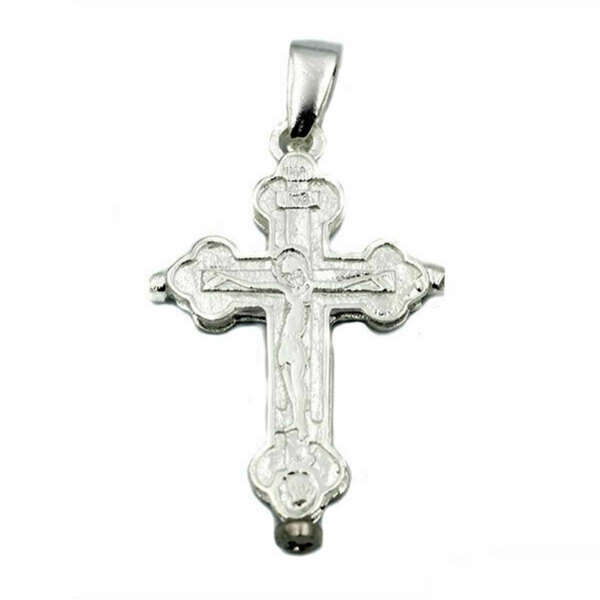 Σταυρός με Βίδα 25χ37mm, Ασημένιος 925 - ασήμι, σταυρός, κοντά, μενταγιόν