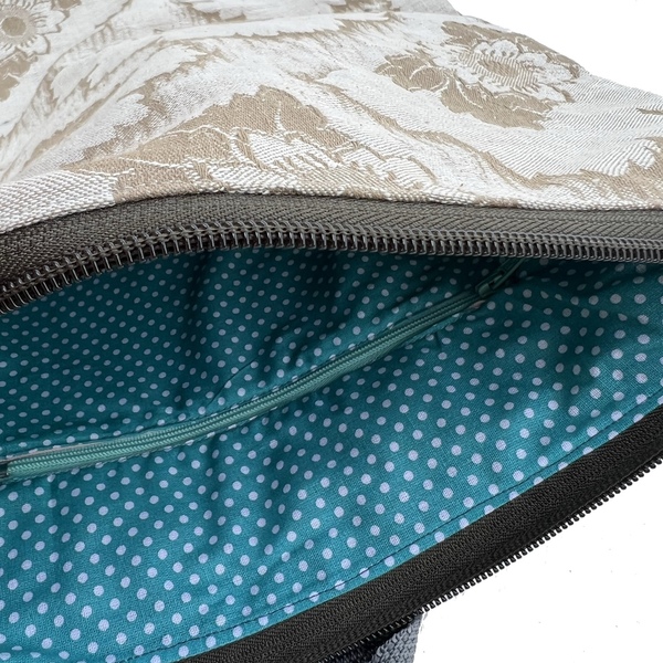 Σακίδιο πλάτης / backpack από ύφασμα με μοτίβο mpez - ύφασμα, πλάτης, all day, φθηνές - 3