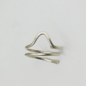 V δαχτυλίδι από αλπακά - αλπακάς, γεωμετρικά σχέδια, boho, αυξομειούμενα, φθηνά - 2