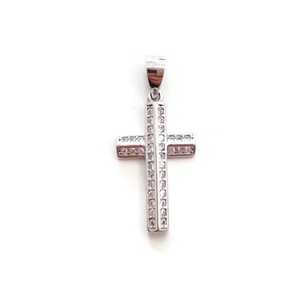 Ασημένιος σταυρός ζιργκόν - ασήμι 925, σταυρός, ζιργκόν - 3