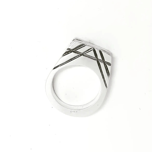 Δαχτυλίδι από ασήμι-"ray", διάμετρος 19,1mm - ασήμι 925, γεωμετρικά σχέδια, σταθερά, μεγάλα - 2