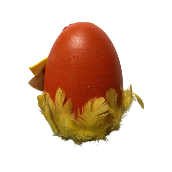 Αυγό πήλινο διακοσμημένο απο πολυμερικό πηλό. Διάσταση 13 εκ υψος και 10 εκ πλάτος, - διακοσμητικά, ζωάκια - 3