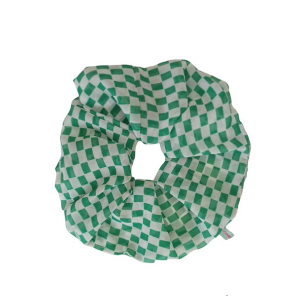 Oversized scrunchie από μουσελίνα σε -20cm - ύφασμα, λαστιχάκια μαλλιών