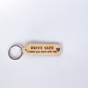 Μπρελόκ drive safe - ξύλο, ζευγάρια, αυτοκινήτου
