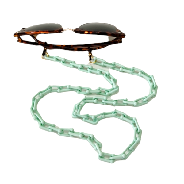 Αλυσίδα γυαλιών ακρυλική παστέλ βεραμάν - αλυσίδες, απαραίτητα καλοκαιρινά αξεσουάρ, μοδάτο - 5