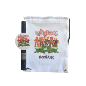 λαμπάδα roblox 30cm σετ σακίδιο πλάτης και όνομα - λαμπάδες, για παιδιά, αγόρι, σούπερ ήρωες, προσωποποιημένα, σετ
