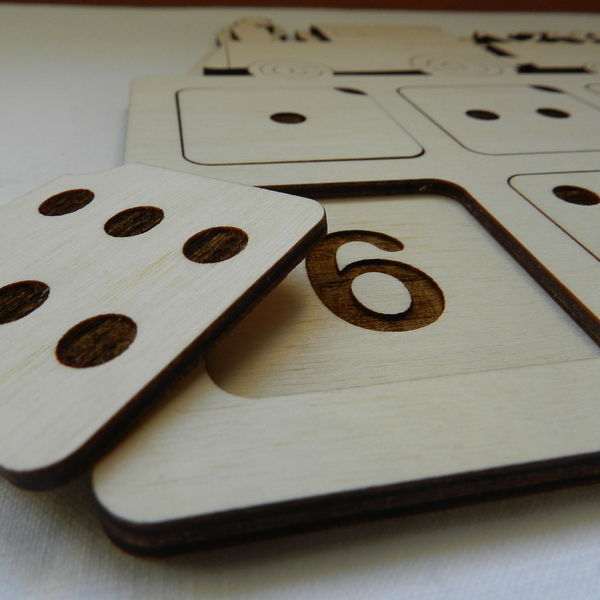 Ξύλινος πίνακας-παζλ αριθμών - ξύλινα παιχνίδια - 3