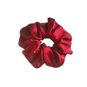 Scrunchie σατέν μπορντό - ύφασμα, λαστιχάκια μαλλιών, satin scrunchie