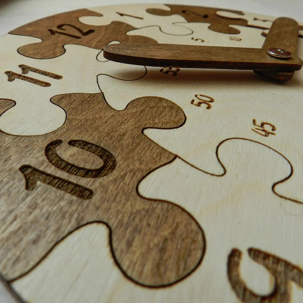 Ξύλινο Παζλ-Ρολόι - ρολόγια, ξύλινα παιχνίδια - 4