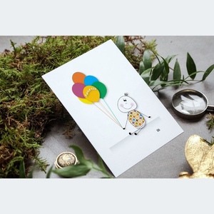 Παιδική αφίσα με μπαλόνια | ψηφιακό αρχείο | 21 μεγέθη - αφίσες, personalised, δώρα για παιδιά, προσκλητήρια - 2