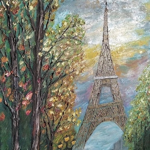 Flowers in Paris - πίνακες ζωγραφικής - 4