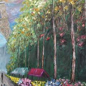 Flowers in Paris - πίνακες ζωγραφικής - 5