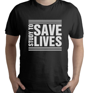 Ανδρικό T-shirt Study To Save Life