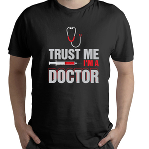 Ανδρικό T-shirt Trust Me I'm Doctor,Funny T-shirt