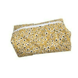 Νεσεσέρ / Pouch Bag "Yellow Leopar'' XL (23x14x10) - ύφασμα, δώρα για γυναίκες, καλλυντικών, ταξιδίου - 2