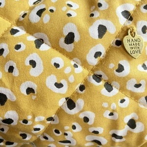 Νεσεσέρ / Pouch Bag "Yellow Leopar'' XL (23x14x10) - ύφασμα, δώρα για γυναίκες, καλλυντικών, ταξιδίου - 3