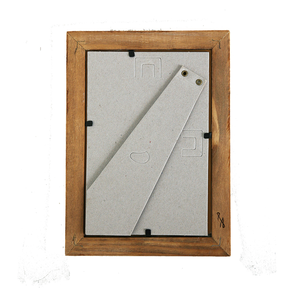Σκαλιστός καθρέφτης από ξύλο "φύλλα" 18,5x13,5cm - ξύλινα διακοσμητικά τοίχου - 4