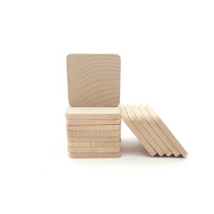 Στρογγυλεμένα ξύλινα τετράγωνα, σετ 5 τεμαχίων - υλικά κατασκευών, γεωμετρικά σχέδια, ξύλο