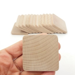 Στρογγυλεμένα ξύλινα τετράγωνα, σετ 5 τεμαχίων - ξύλο, γεωμετρικά σχέδια, υλικά κατασκευών - 3