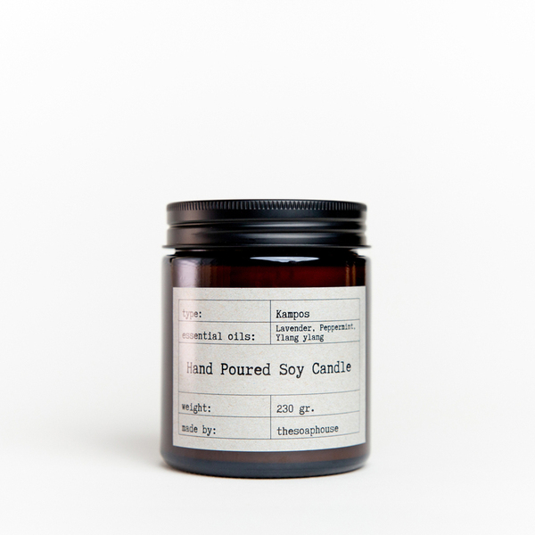 Φυτικό κερί σόγιας με ξύλινο φυτίλι σε διάφορα αρώματα (230 γρ) - αρωματικά κεριά, φυτικό κερί, κερί σόγιας, soy wax - 2