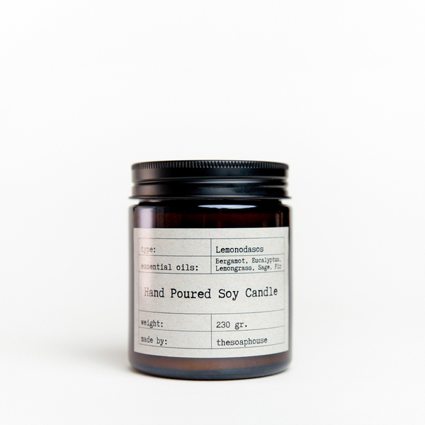 Φυτικό κερί σόγιας με ξύλινο φυτίλι σε διάφορα αρώματα (230 γρ) - αρωματικά κεριά, φυτικό κερί, κερί σόγιας, soy wax - 3