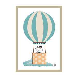 Παιδική αφίσα Αερόστατο | ψηφιακό αρχείο| 21 μεγέθη - αφίσες, δώρα για παιδιά, κάρτες, προσκλητήρια