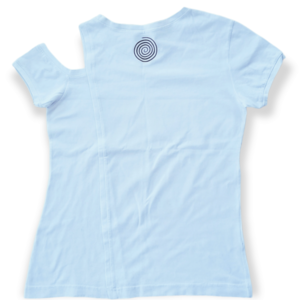 T-shirt λευκό με μονόπλευρο μανίκι - 2