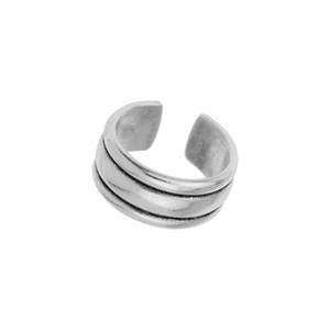 Ανδρικό δακτυλίδι 2lines επάργυρο - δαχτυλίδια, μπρούντζος, δώρα για άντρες - 2