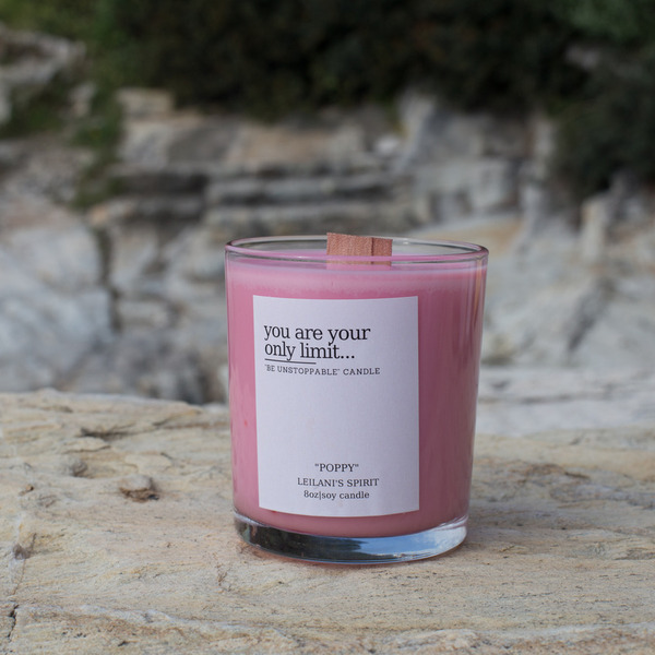 Φυτικό Αρωματικό Κερί Σόγιας – Παπαρούνα (Prickly Poppy) 8oz - χειροποίητα, είδη δώρου, αρωματικά κεριά, κερί σόγιας - 2