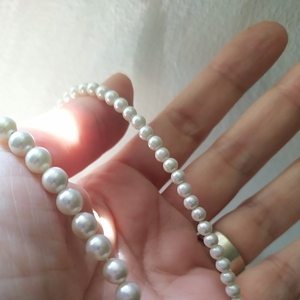 Μαργαριταρένιο κολιέ (mother of pearls) μήκος περ. 42 εκ. - μαργαριτάρι, τσόκερ, κοσμήματα, πέρλες - 2
