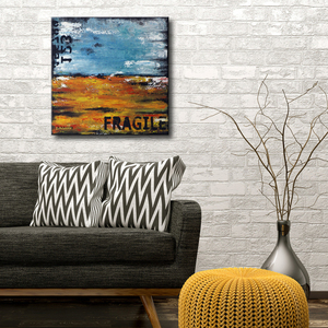 "Fragile" πίνακας ζωγραφικής 50x50cm - πίνακες & κάδρα, πίνακες ζωγραφικής - 2