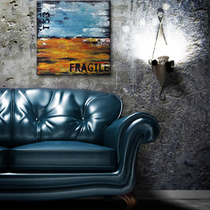 "Fragile" πίνακας ζωγραφικής 50x50cm - πίνακες & κάδρα, πίνακες ζωγραφικής - 3