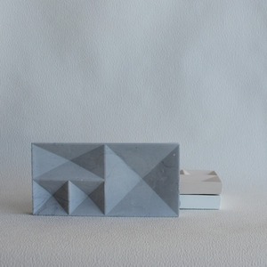 Διακοσμητικός Δίσκος για κοσμήματα από τσιμέντο λευκό 19 cm| | Concrete Decor - τσιμέντο, πιατάκια & δίσκοι - 3