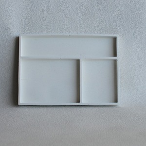 Διακοσμητικός δίσκος για κοσμήματα από τσιμέντο λευκό 23 cm | Concrete Decor - τσιμέντο, πιατάκια & δίσκοι