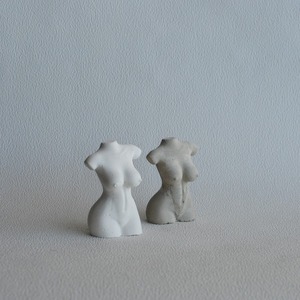 Διακοσμητικό γυναικείο σώμα με καμπύλες από τσιμέντο λευκό 9.5cm | Concrete Decor - τσιμέντο, διακοσμητικά - 4