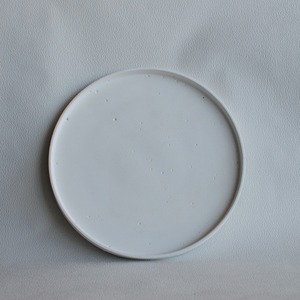 Στρογγυλός διακοσμητικός δίσκος από τσιμέντο Λευκό 30cm | Handmade Concrete Creations - δίσκος, τσιμέντο, πιατάκια & δίσκοι