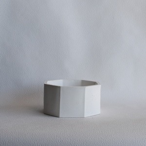 Γλάστρα εξάγωνη από τσιμέντο Λευκό 16cm | Concrete Decor - βάζα & μπολ, μπολ, τσιμέντο, κασπώ - 2