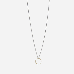 Κολιέ Κύκλος Χρυσό - Ασήμι 925 - charms, επιχρυσωμένα, ασήμι 925