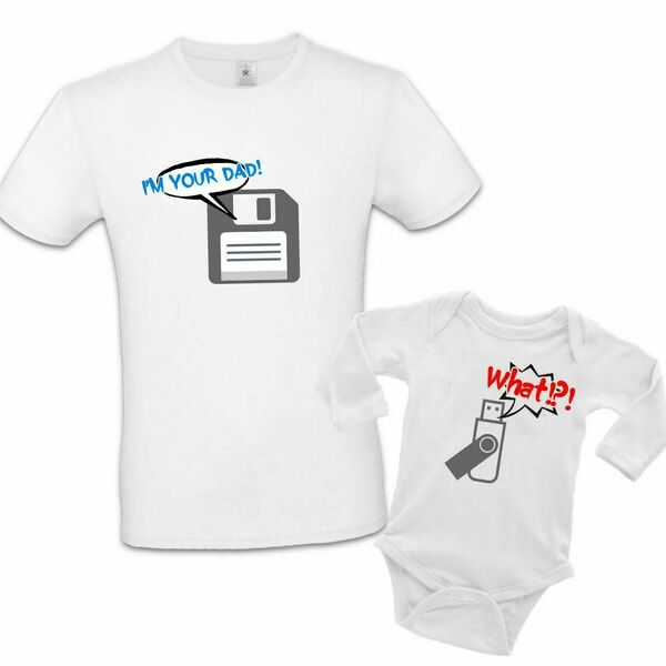 Σετ Tshirt & βρεφικό φορμάκι από 100% βαμβάκι για μπαμπά και κόρη - βρεφικά φορμάκια, κορίτσι, βρεφικά ρούχα, personalised