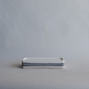 Διακοσμητικός Ορθογώνιος Δίσκος από τσιμέντο Γκρι 16.5cm | Concrete - δίσκος, τσιμέντο, πιατάκια & δίσκοι - 2
