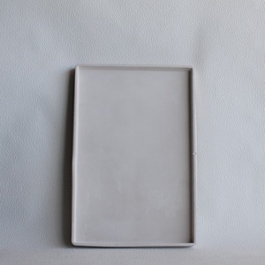Διακοσμητικός Ορθογώνιος Δίσκος από τσιμέντο Μπεζ 30cm | Concrete - δίσκος, τσιμέντο, πιατάκια & δίσκοι