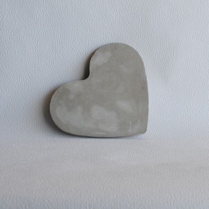 Διακοσμητικός Δίσκος Καρδιά από τσιμέντο Γκρι 18cm | Concrete - καρδιά, δίσκος, τσιμέντο, πιατάκια & δίσκοι - 2