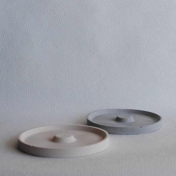 Βάση για αρωματικά στικ χώρου από τσιμέντο 15cm | Concrete - τσιμέντο, πιατάκια & δίσκοι - 2