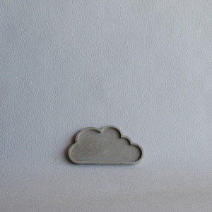 Διακοσμητικός Δίσκος Σύννεφο από τσιμέντο Γκρι 13cm | Concrete - τσιμέντο, πιατάκια & δίσκοι