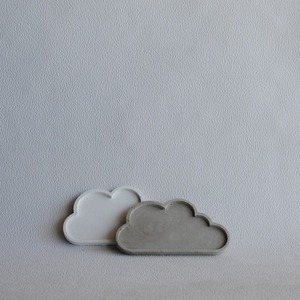 Διακοσμητικός Δίσκος Σύννεφο από τσιμέντο Γκρι 13cm | Concrete - τσιμέντο, πιατάκια & δίσκοι - 2