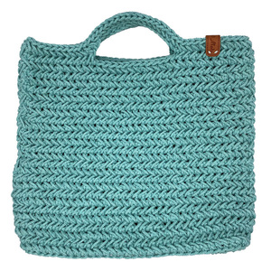 Πλεκτή καλοκαιρινή τσάντα σε 24 χρώματα - νήμα, χειρός, tote, πλεκτές τσάντες, μικρές
