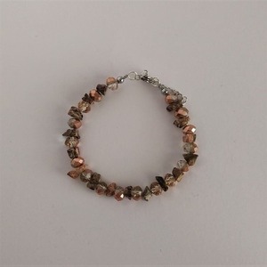 "Ηλέκτρα " - Βραχιόλι με ημιπολύτιμες πέτρες και κρύσταλλα - ημιπολύτιμες πέτρες, γυαλί, ατσάλι, χεριού, αυξομειούμενα - 2